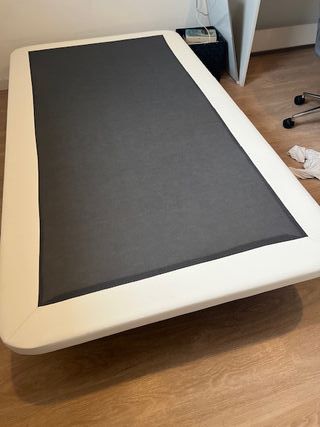 Base, canape tapizada 105x190 y colchon, cama