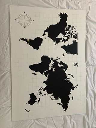 Cuadro mapa mundo
