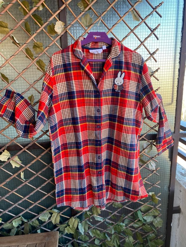 Camisola Snoopy a cuadros