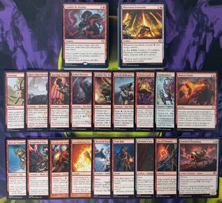 LOTE 100 Cartas Rojas Sin Repetir MTG
