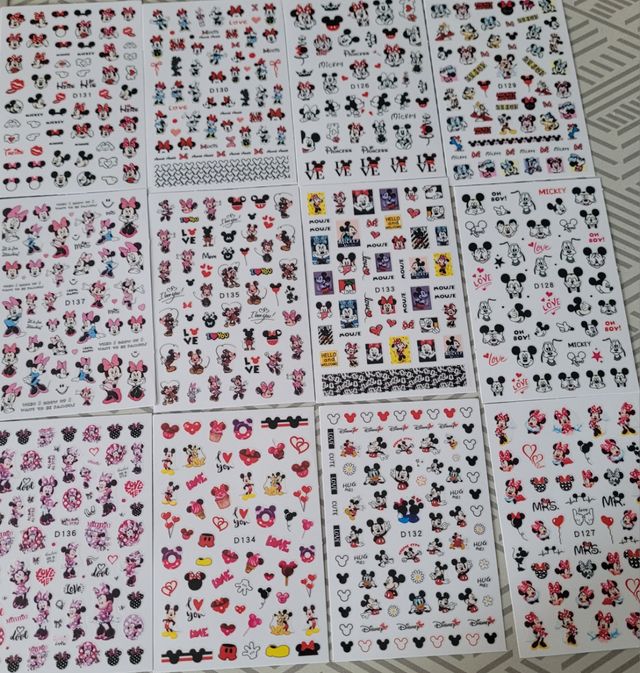 Pegatinas Uñas Disney Mickey Minnie