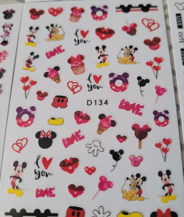 Pegatinas Uñas Disney Mickey Minnie