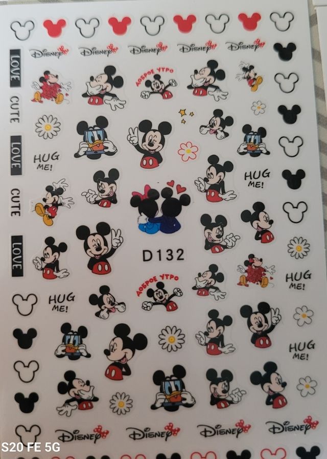 Pegatinas Uñas Disney Mickey Minnie