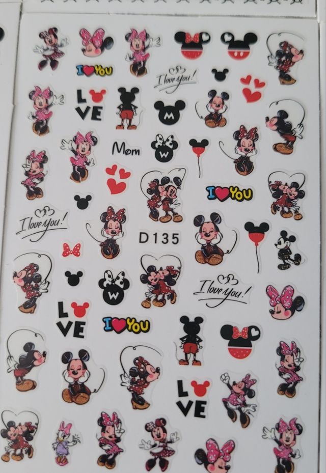 Pegatinas Uñas Disney Mickey Minnie