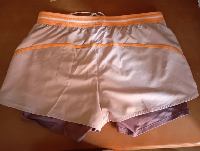 Shorts 2 en 1 Asics mujer rosa/morado