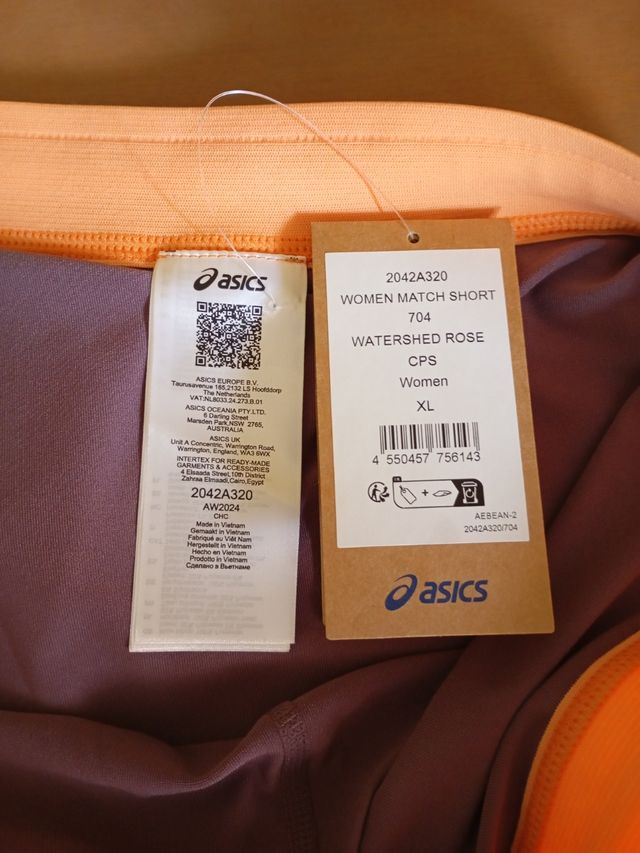 Shorts 2 en 1 Asics mujer rosa/morado