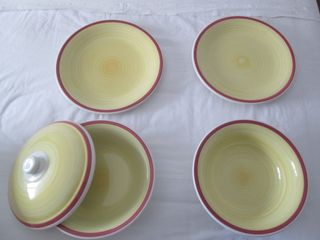 Set di due fontane e due grandi piatti Llanos Ternana