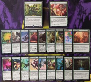 LOTE 100 Cartas verdes Sin Repetir Magic MTG