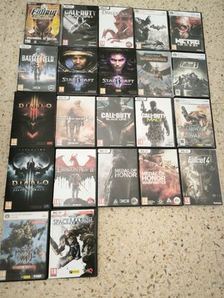 Lote Juegos PC: Fallout, Diablo, StarCraft, Call o