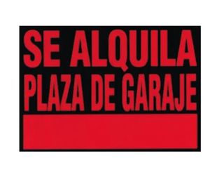 Plaza de garaje en alquiler