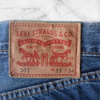 Jeans Blu Levi’s 501 – Taglia W33 L34