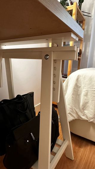 Mesa escritorio tocador madera y metal