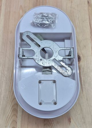 Plafón ovalado blanco led integrado