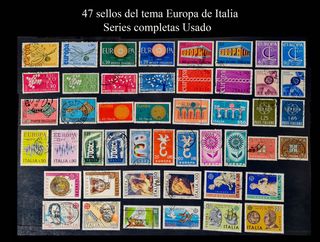 Sellos 47 diferentes del tema Europa de Italia