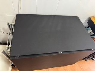 Mesa plegable negra cocina