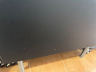 Mesa plegable negra cocina