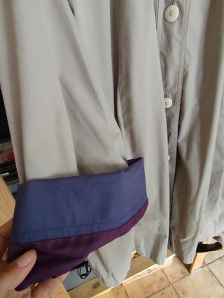 Trench vintage alta qualità beige/viola