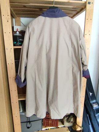 Trench vintage alta qualità beige/viola