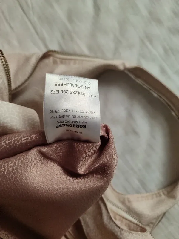 Borbonese Borsa a Spalla Panna