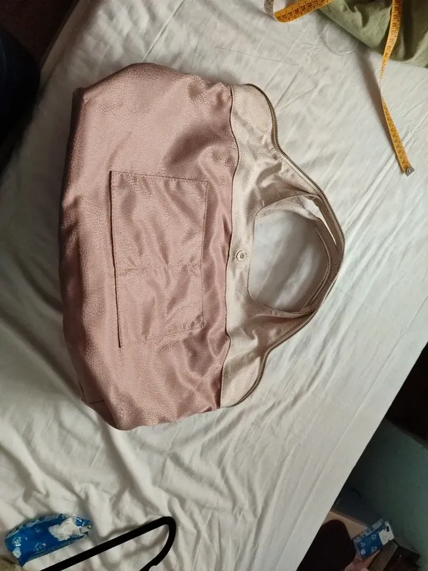 Borbonese Borsa a Spalla Panna