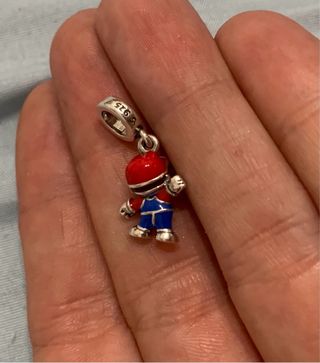 Charm Juego Mario Bros Pulsera Pandora collar plat