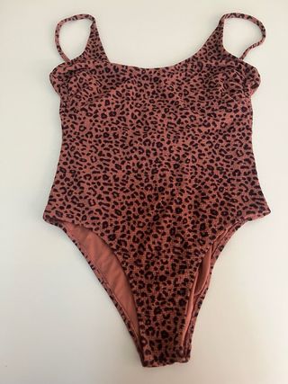 Bañador Énfasis Talla 42 Animal Print Rosa