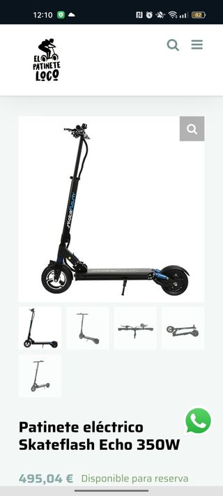 Patin Eléctrico Skateflash Echo 350W *negociable