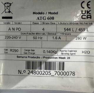 CONGELADOR VERTICAL - MARECOS