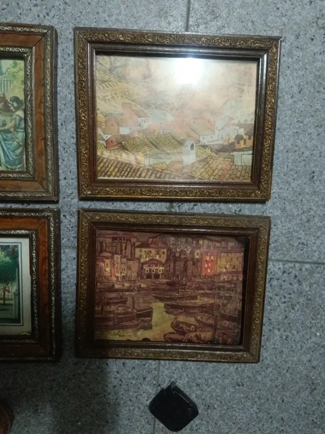 Antiguos cuadros decorativos