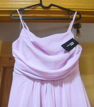 Vestido de fiesta lila