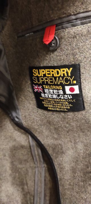 Chaqueta Superdry Lana y Poliéster Talla XS