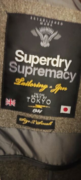 Chaqueta Superdry Lana y Poliéster Talla XS