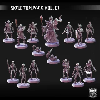 Pack Miniaturas Esqueleto