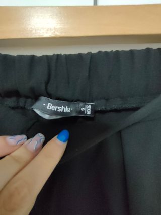 Pantalón negro de pinza