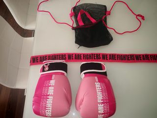 Guantes de Boxeo FIT - Rosa y Blanco