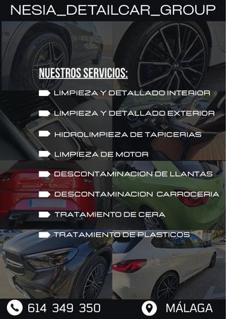 Limpieza a domicilio de vehículos