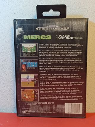 Juego Mercs Megra drive Pal Multiregión