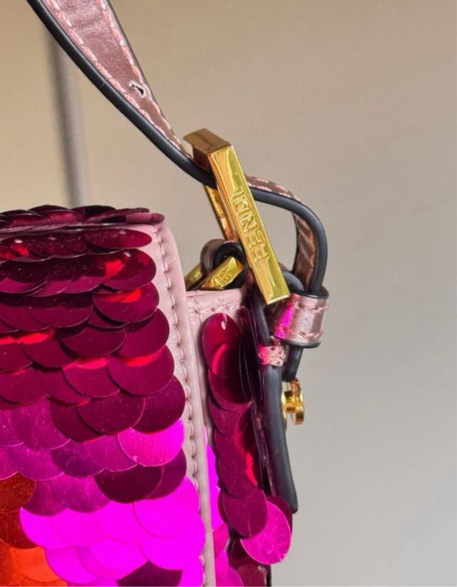 Borsa Fendi Baguette paillettes multicolor