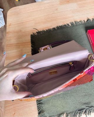 Borsa Fendi Baguette paillettes multicolor