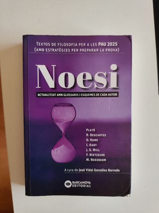 Noesi. Textos de filosofia per a les PAU 2025