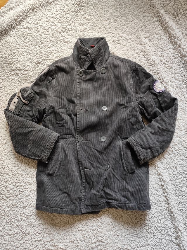 Cazadora de pana gris