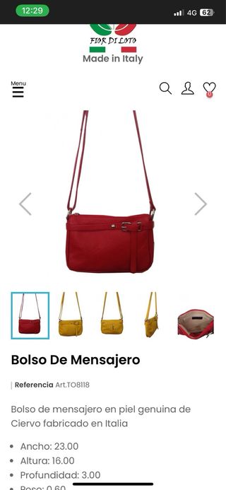 Bolso de mujer naranja de Laur