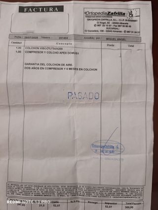 Colchón para cama articulada 