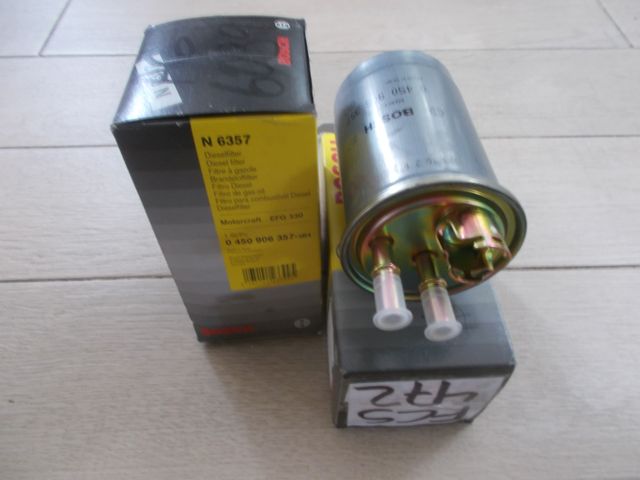 2 Filtros Combustible Bosch N6357 Ford Fiesta Foc