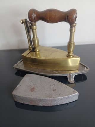 Plancha Antigua Francesa de Lingote en latón