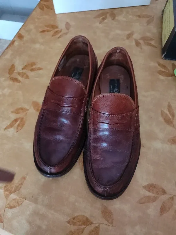 Mocassini uomo cuoio marrone tg 40