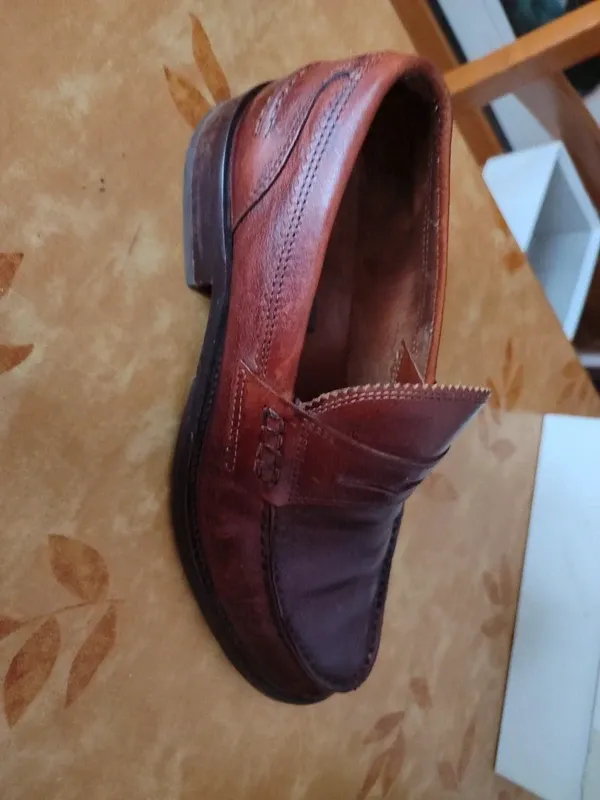 Mocassini uomo cuoio marrone tg 40