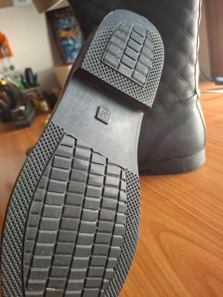 Botas de agua negras ,estilo hípica 