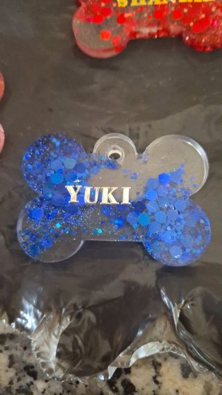 Medaglietta Resina Cane Personalizzata