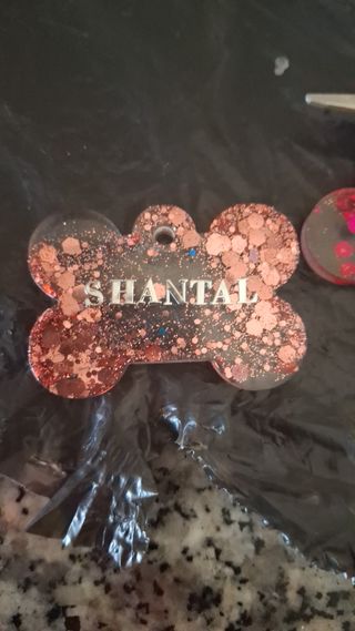 Medaglietta Resina Cane Personalizzata